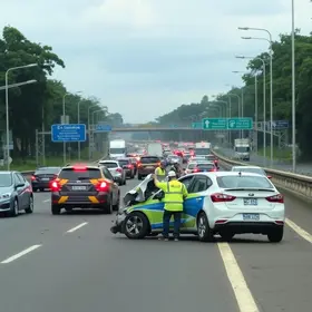Engavetamento Rodovia dos Bandeirantes Campinas