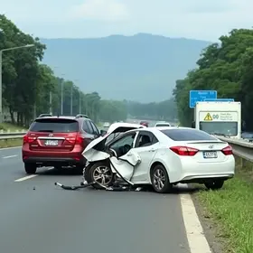engavetamento na rodovia dos Bandeirantes