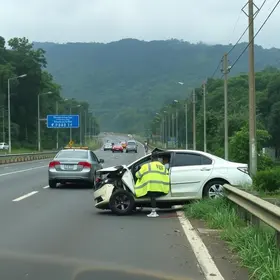 engavetamento rodovia dos Bandeirantes em Jundiaí