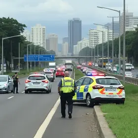 ocorrência policial na rodovia dos Bandeirantes