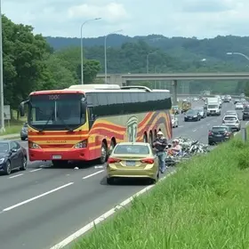 engavetamento na Rodovia dos Bandeirantes