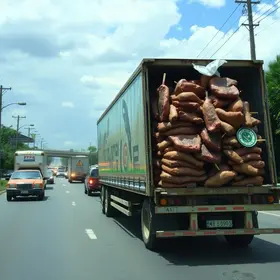 caminhão tomba em Campinas